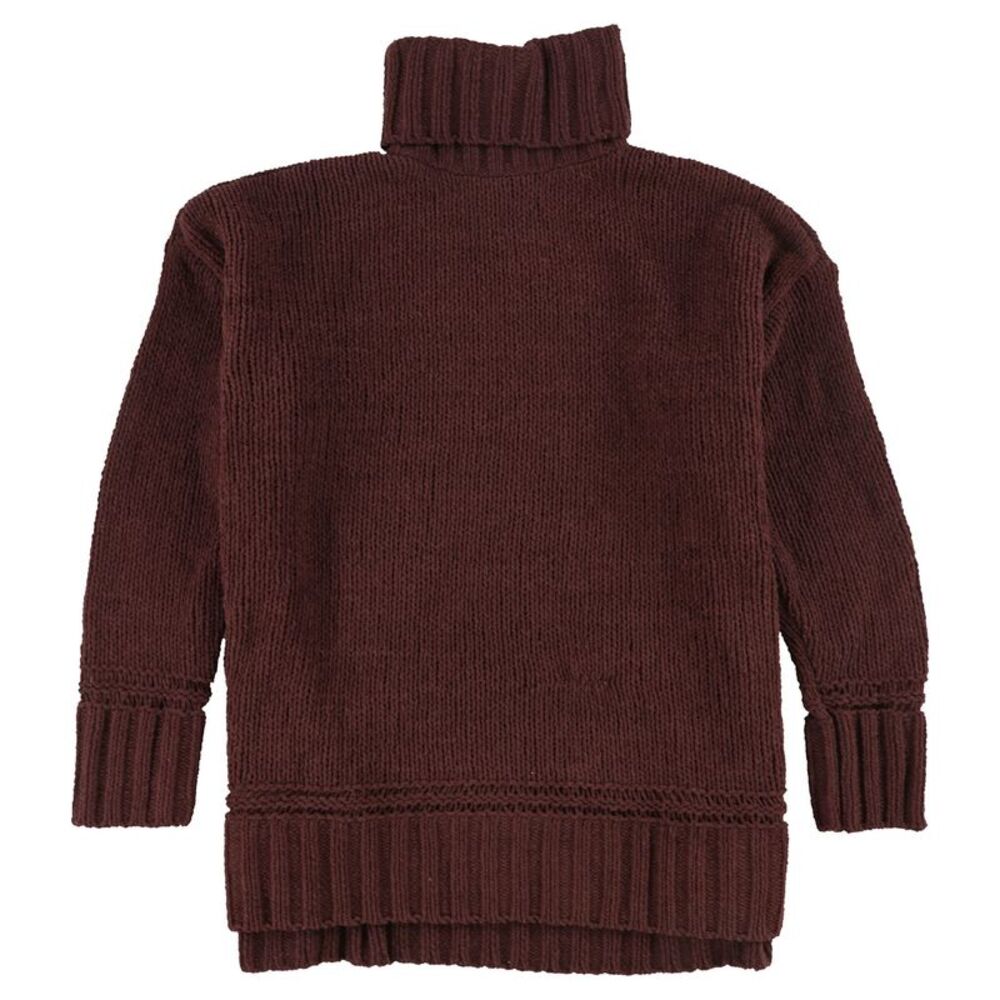 aerie Womens Solid Cable Knit Sweater, Brown, XXS, DM